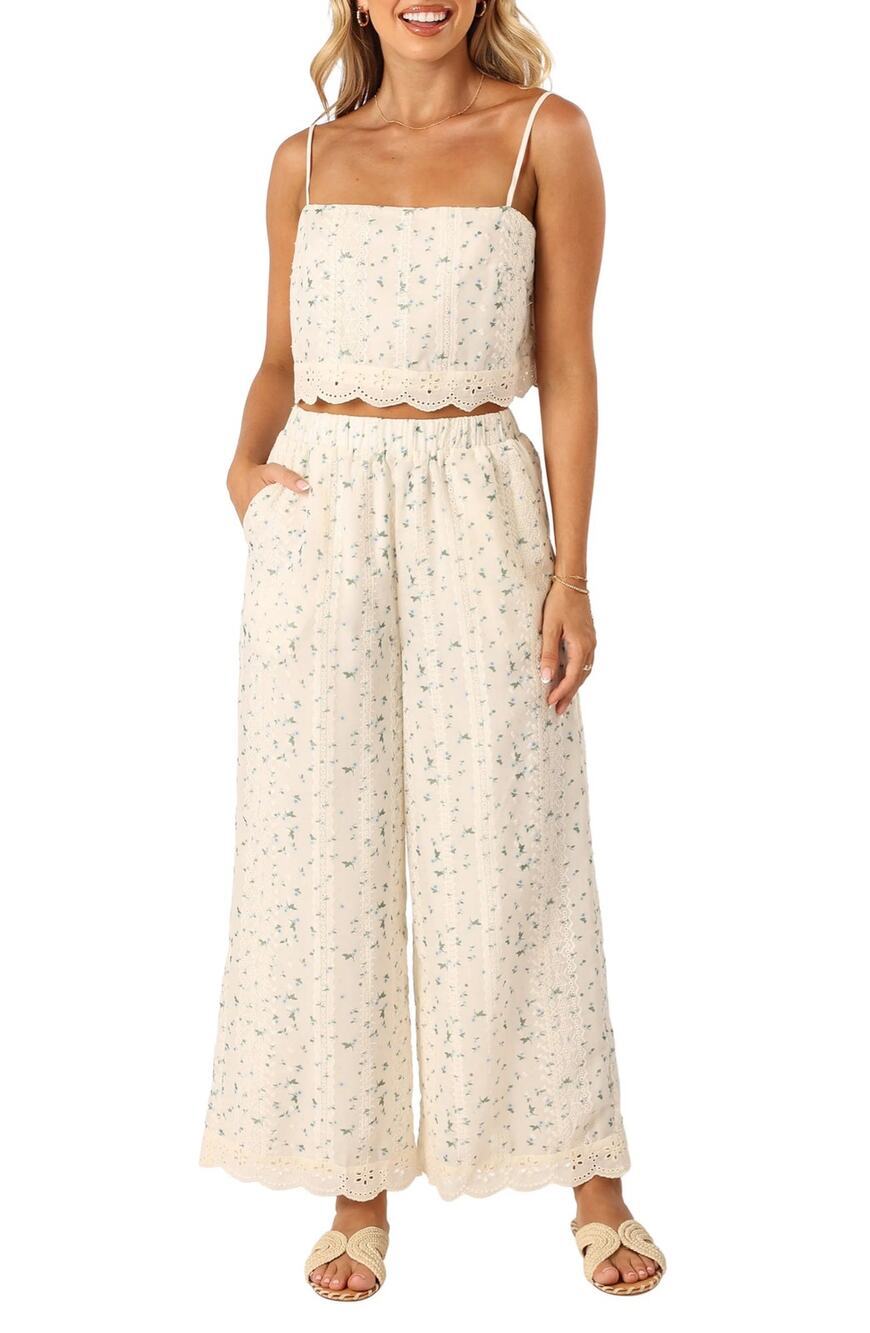 Petal & Pup | Alison Floral Camisole & Pants Set Preppy Size XS Summer Lace
